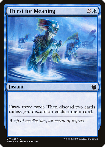 Thirst for Meaning (THB-074)  Foil - Theros Beyond Death