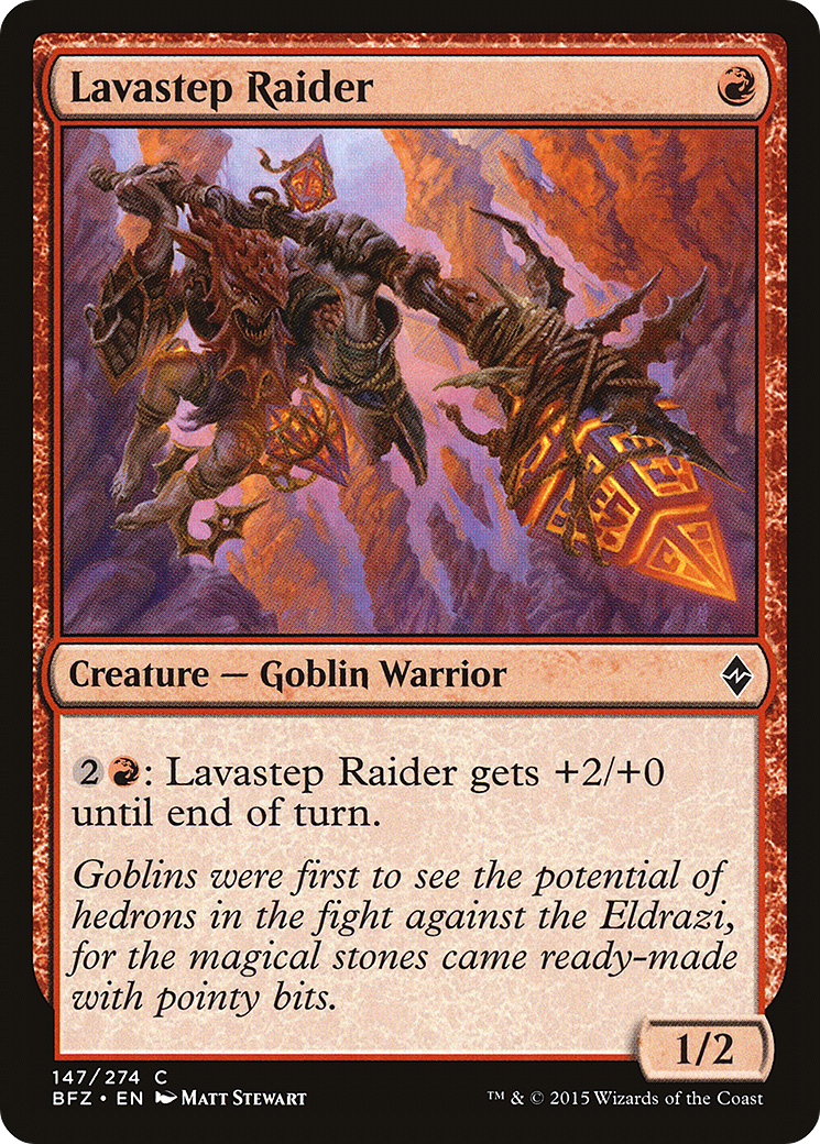 Lavastep Raider (BFZ-147)  - Battle for Zendikar