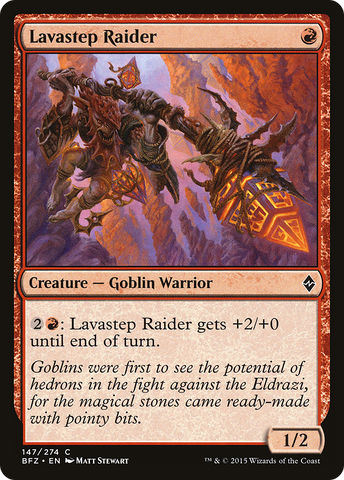 Lavastep Raider (BFZ-147)  - Battle for Zendikar