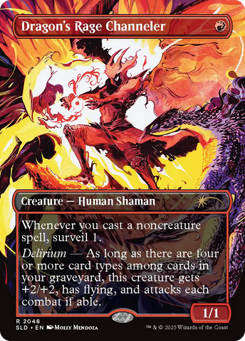 Dragon's Rage Channeler (2048) (Rainbow Foil) (SLD-2048)  Foil - Secret Lair Drop (Borderless)