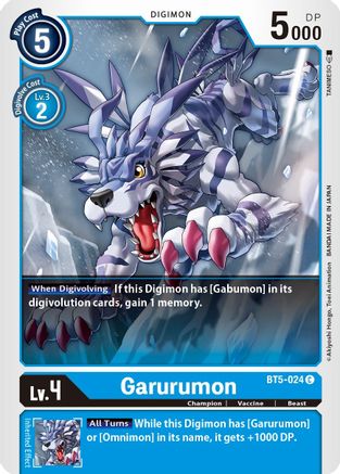 Garurumon [BT5-024] [Battle of Omni]