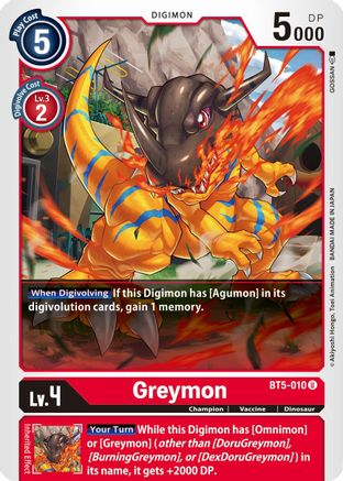Greymon [BT5-010] [Battle of Omni]