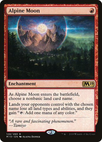 Alpine Moon (M19-128)  Foil - Core Set 2019