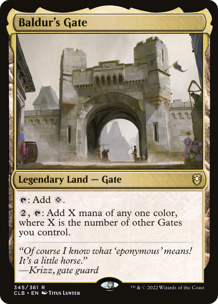 Baldur's Gate (CLB-345)  Foil - Commander Legends: Battle for Baldur's Gate