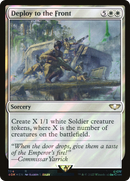 Deploy to the Front (Surge Foil) (40K-184) - Warhammer 40,000 Commander Foil