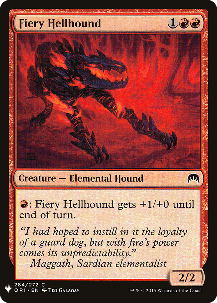 Fiery Hellhound (LIST-ORI-284)  - The List