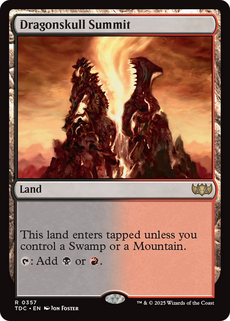 Dragonskull Summit (TDC-357)  - Commander: Tarkir: Dragonstorm