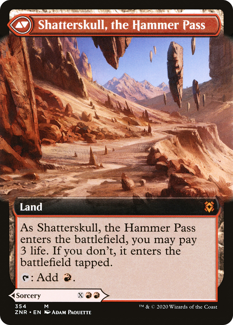Shatterskull Smashing (Extended Art) (ZNR-354)  - Zendikar Rising: (Extended Art)