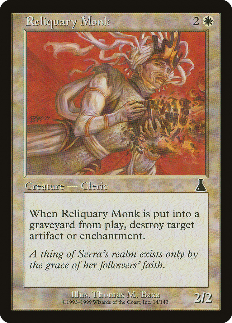 Reliquary Monk (UDS-014) - Urza's Destiny