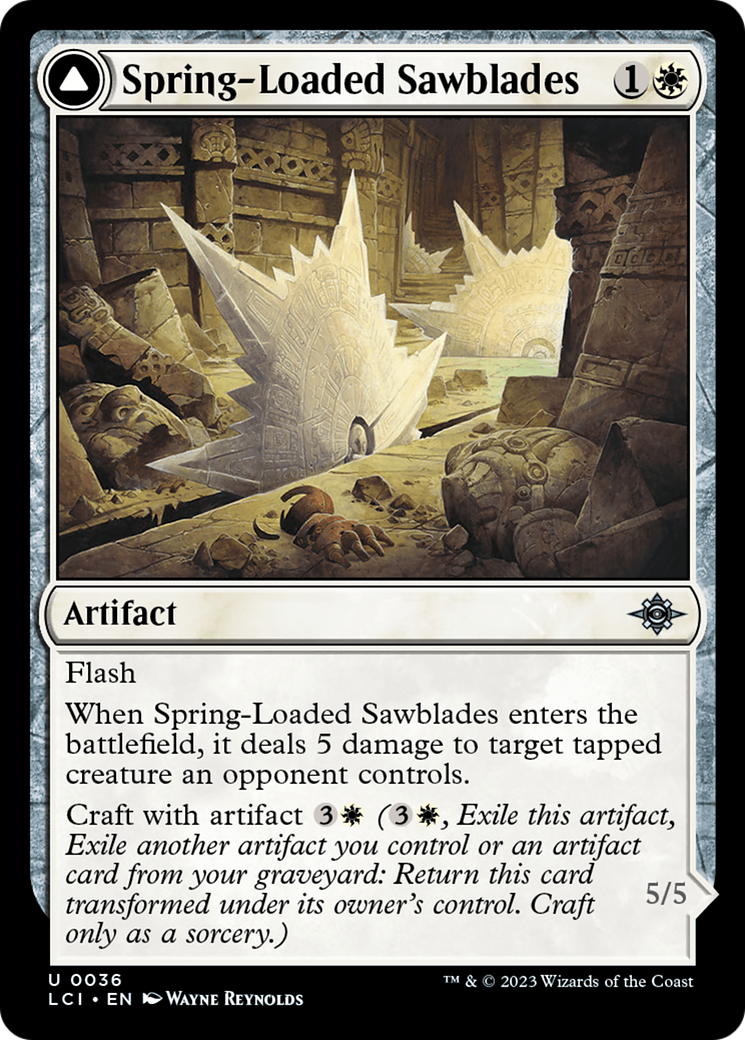 Spring-Loaded Sawblades (LCI-036)  - The Lost Caverns of Ixalan