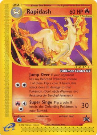 Rapidash [Pokemon Center NY] 051/53  WoTC Promo - Promo
