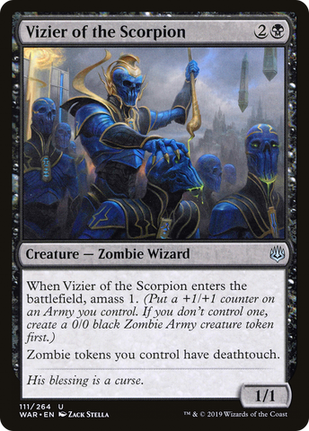 Vizier of the Scorpion (WAR-111)  Foil - War of the Spark