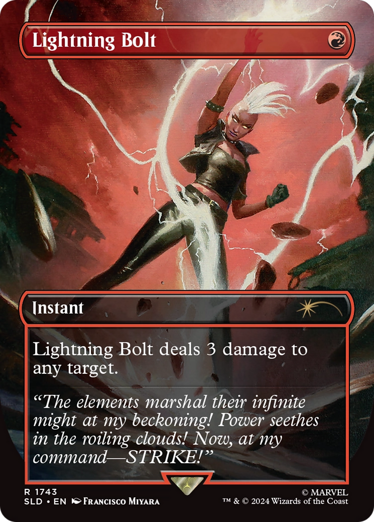 Lightning Bolt (1743) (SLD-1743)  - Secret Lair Drop (Borderless)