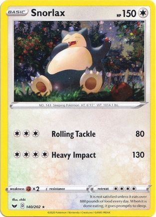 Snorlax (Cosmos Holo) 140/202 - Holofoil Blister Exclusives
