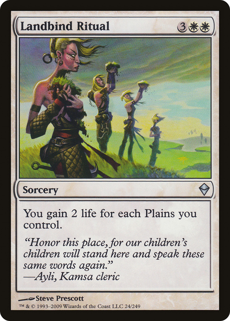 Landbind Ritual (ZEN-024)  - Zendikar