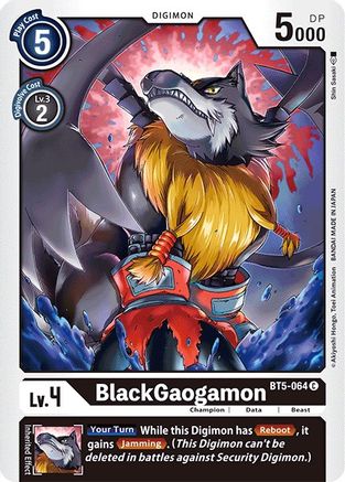 BlackGaogamon [BT5-064] [Battle of Omni]