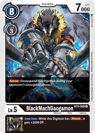 BlackMachGaogamon (BT5-068) - Battle of Omni