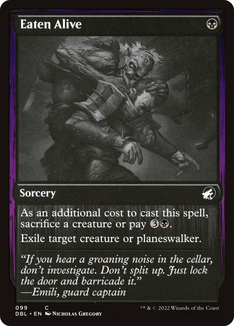 Eaten Alive (DBL-099)  Foil - Innistrad: Double Feature