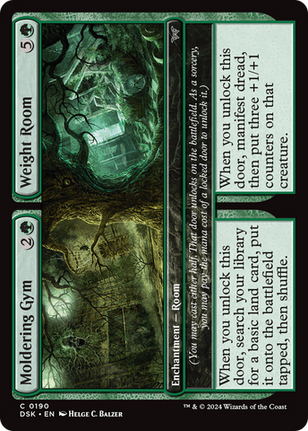Moldering Gym // Weight Room (DSK-190)  Foil - Duskmourn: House of Horror