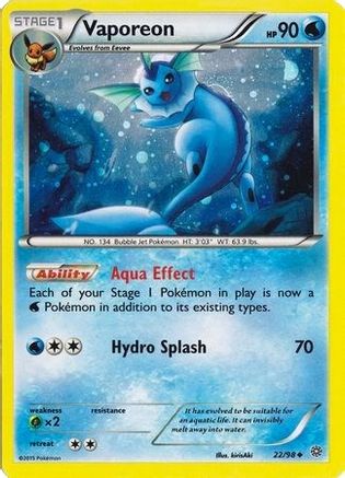 Vaporeon 022/98  - Holofoil Miscellaneous Cards & Products - Promo