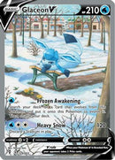 Glaceon V (Alternate Full Art) 175/203  - Holofoil SWSH07 Evolving Skies - Ultra Rare