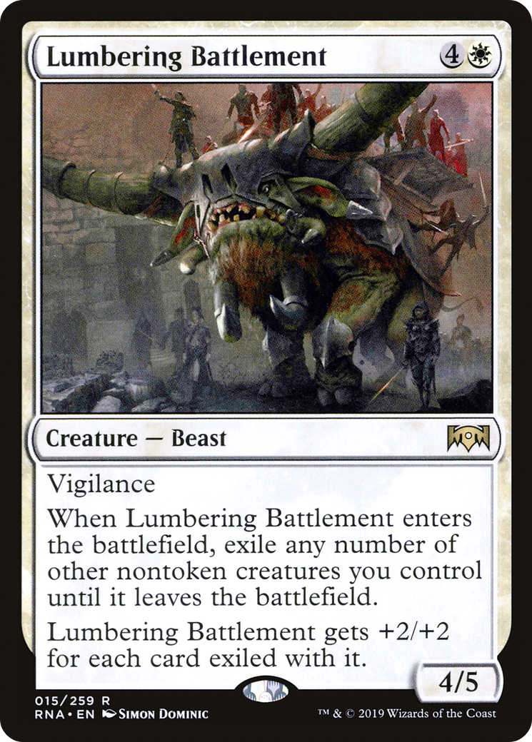 Lumbering Battlement (RNA-015)  - Ravnica Allegiance