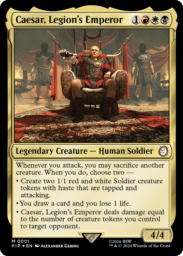 Caesar, Legion's Emperor (PIP-001)  Foil - Fallout