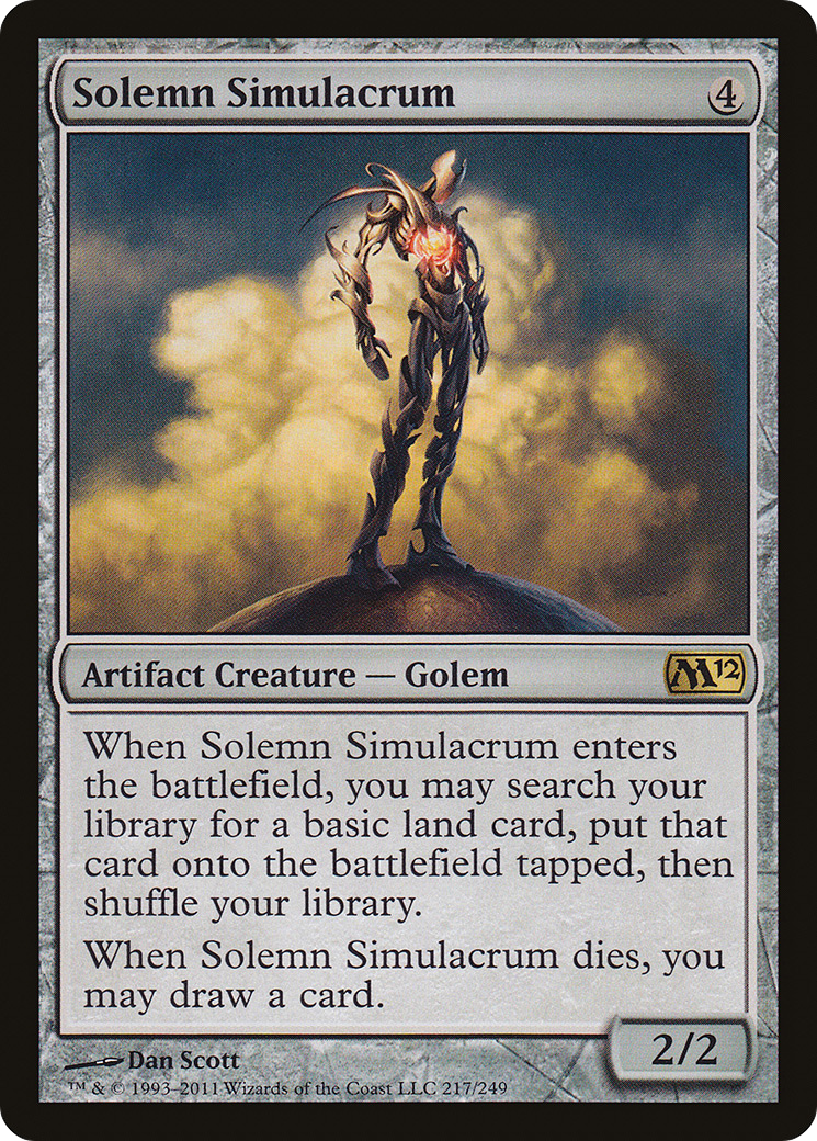 Solemn Simulacrum (M12-217) - Magic 2012