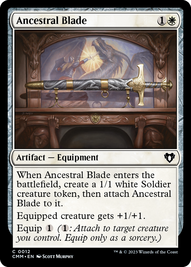 Ancestral Blade (CMM-012)  Foil - Commander Masters
