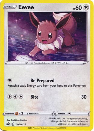 Eevee SWSH127  - Holofoil SWSH Sword & Shield Promo Cards - Promo