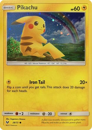 Pikachu (Cosmos Holo) 028/73 - Holofoil Miscellaneous Cards & Products