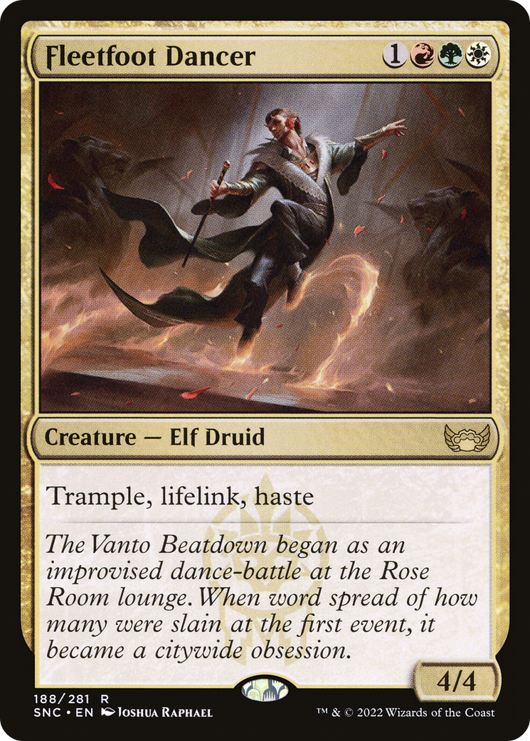 Fleetfoot Dancer (SNC-188)  Foil - Streets of New Capenna