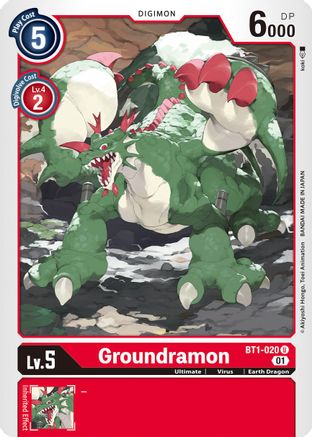 Groundramon [BT1-020] (Alternative Art) [Starter Deck: Gallantmon]