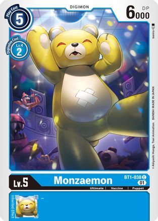 Monzaemon [BT1-038] (Alternative Art) [Starter Deck: Ulforce Veedramon]