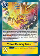 Yellow Memory Boost! (P-037) - Digimon Promotion Cards Foil