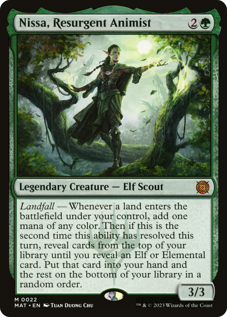 Nissa, Resurgent Animist (MAT-022)  - March of the Machine: The Aftermath