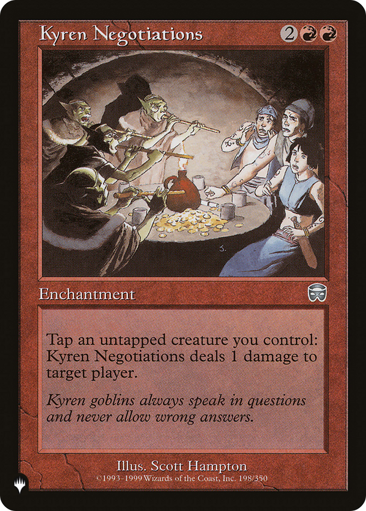 Kyren Negotiations (LIST-MMQ-198)  - The List