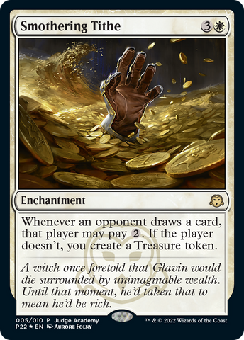 Smothering Tithe (JDG-005)  Foil - Judge Gift Cards 2022