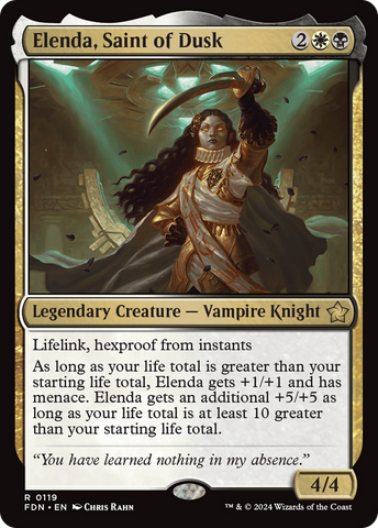 Elenda, Saint of Dusk (FDN-119)  Foil - Foundations