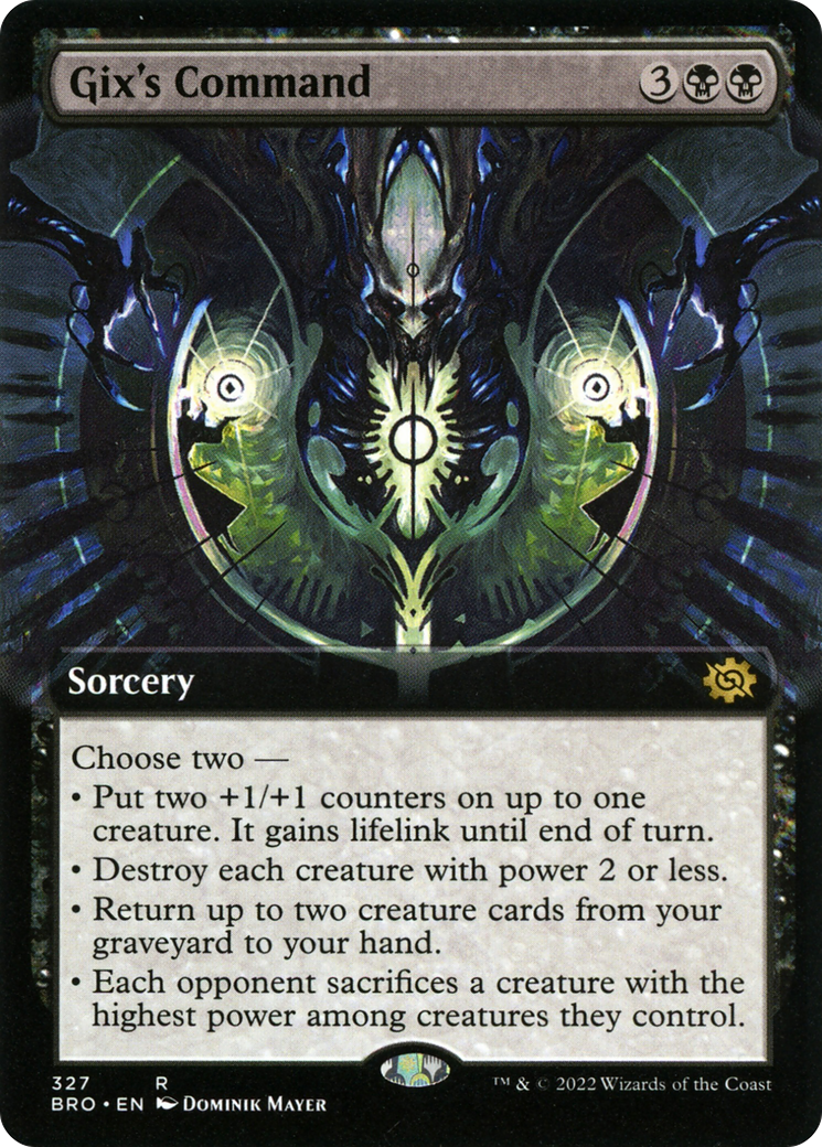 Gix's Command (Extended Art) (BRO-327)  Foil - The Brothers' War: (Extended Art)