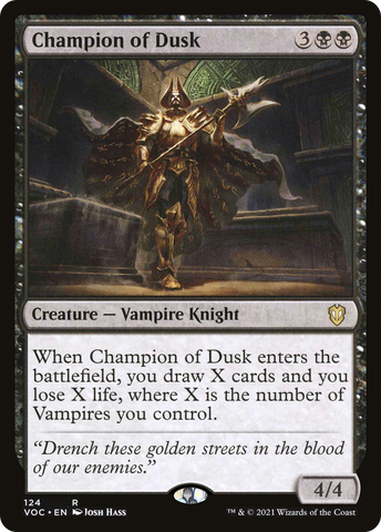 Champion of Dusk (VOC-124)  - Crimson Vow Commander