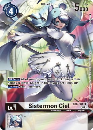 Sistermon Ciel (Alternate Art) (BT6-084) - Double Diamond Foil