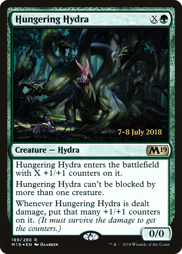 Hungering Hydra (PRE-189S) - Core Set 2019 Promos Foil