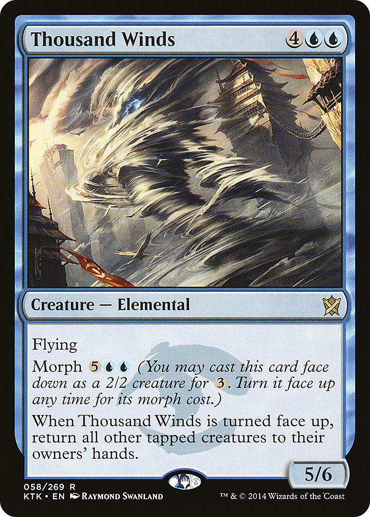 Thousand Winds (KTK-058)  Foil - Khans of Tarkir