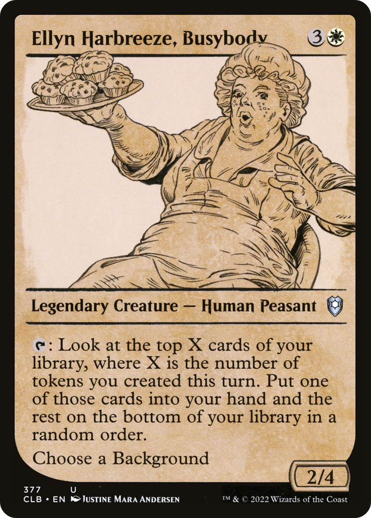Ellyn Harbreeze, Busybody (Showcase) (CLB-377)  - Commander Legends: Battle for Baldur's Gate: (Showcase)