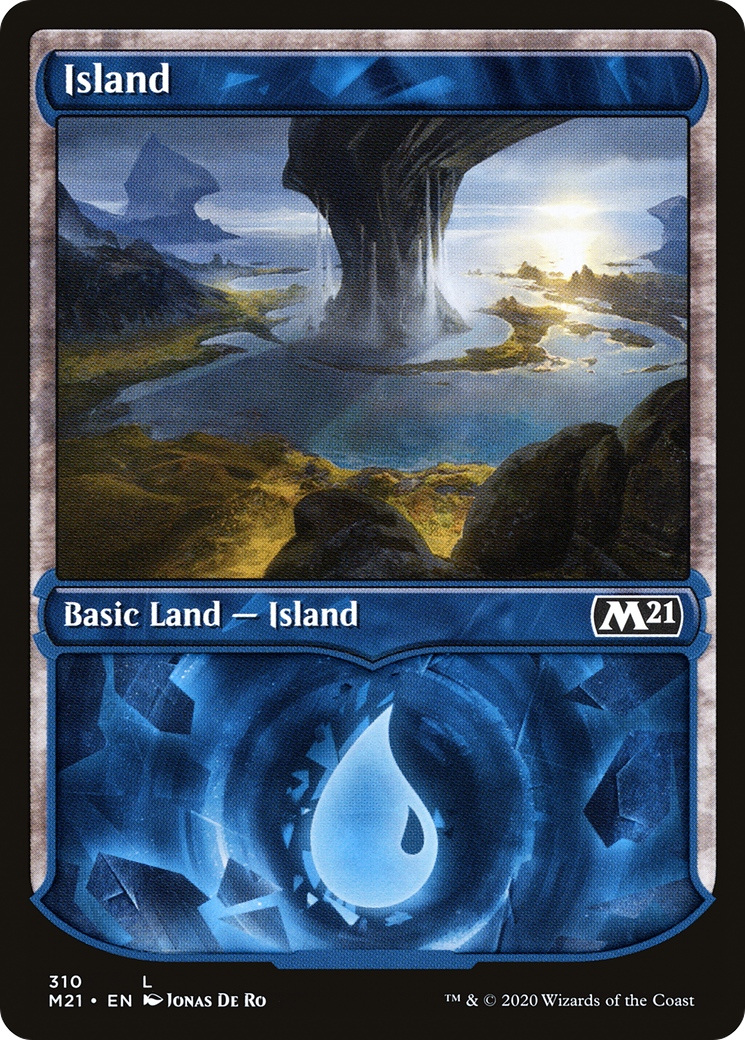 Island (Showcase) (M21-310)  - Core Set 2021: (Showcase)