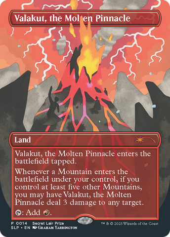 Valakut, the Molten Pinnacle (SLP-014)  - Secret Lair Showdown (Borderless)