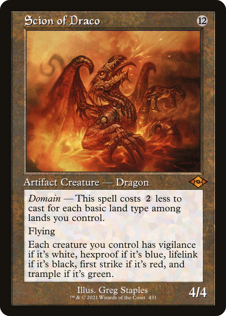 Scion of Draco (Retro Frame) (MH2-431)  Foil - Modern Horizons 2
