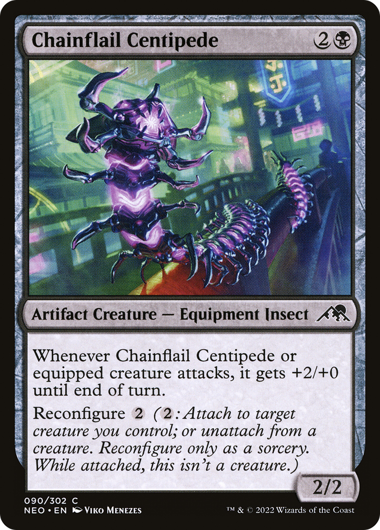 Chainflail Centipede (NEO-090)  - Kamigawa: Neon Dynasty