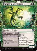 Disruptive Stormbrood // Petty Revenge (TDM-310) - Tarkir: Dragonstorm: (Showcase) Foil